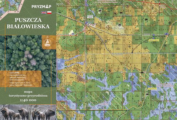 Mapa “Puszcza Białowieska” wydawnictwa PRYZMAP 