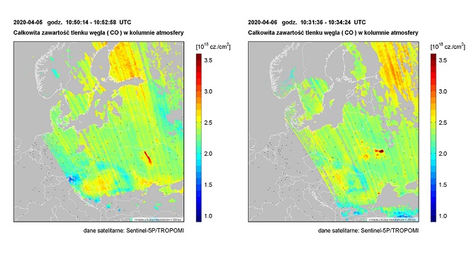 zy pożar lasu w Czarnobylu zagrażał jakości powietrza w Polsce? (fot. IMGW-PIB)