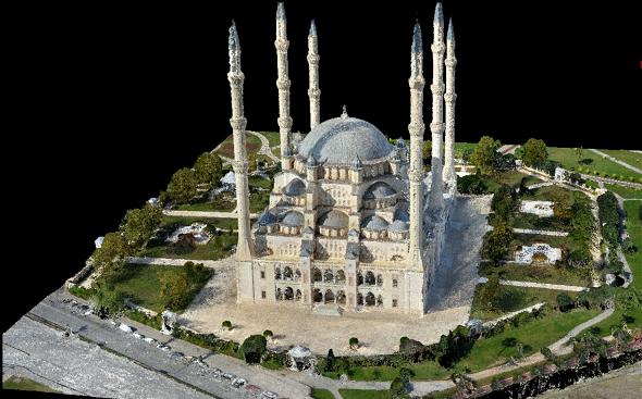 Model 3d tureckiego Meczetu Sabanci Merkez w Adanie