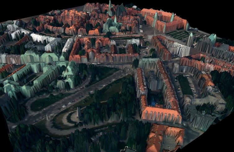 Model 3D Starego Miasta w Warszawie