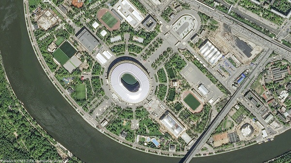 Stadion Łużniki w Moskwie (fot. Airbus DS)