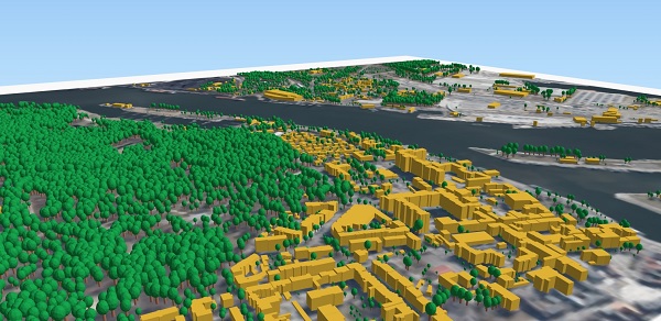 W krajowym Geoportalu udostępniono modele 3D drzew dla kolejnych powiatów