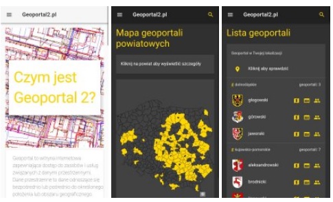 Aplikacja mobilna i nowa odsłona serwisu Geoportal 2 firmy GEOBID (fot. GEOBID)
