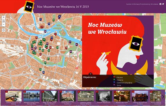 Noc Muzeów we Wrocławiu na mapie