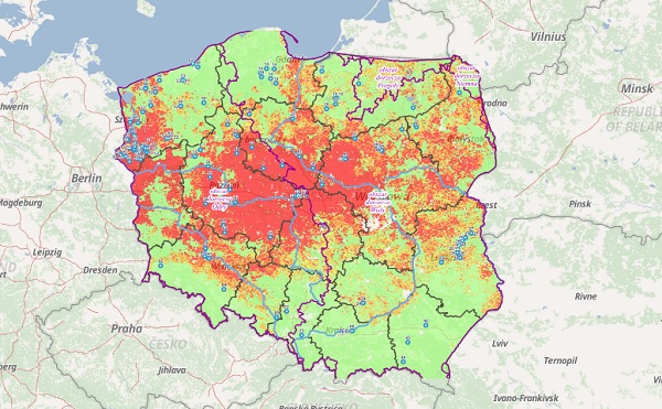 Mapy zagrożenia suszą (fot. konsultacjesusza.pl)