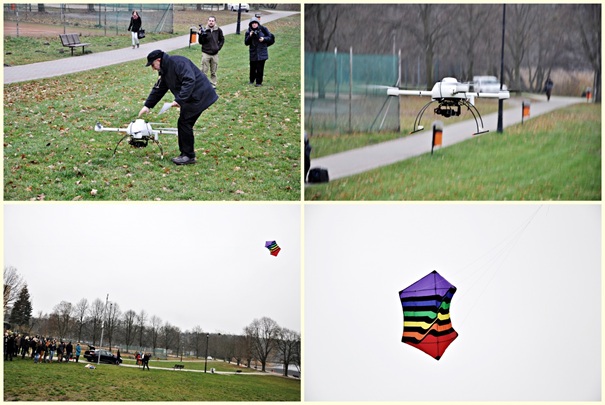 GIS Day 2014 w Olsztynie - pokazy latawca KAP i drona