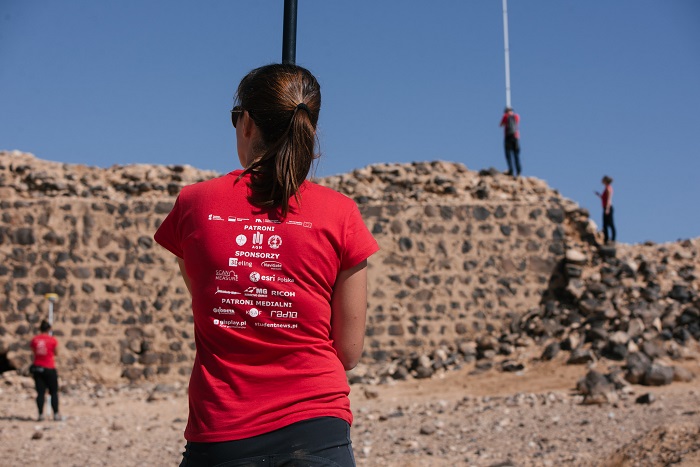 XVII Wyprawa BARI - Jordania 2018. Prace na stanowisku archeologicznym pozostałosci fortu wojskowego Dajanyia (fot. Maciej Bernaś)