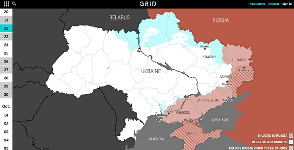 Rok wojny na Ukrainie dzień po dniu [mapa]