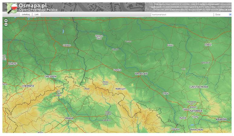 Mapa turystyczna OpenStreetMap Polska