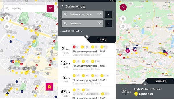 Nowa aplikacja pomoże zaplanować podróż komunikacją miejską na Śląsku