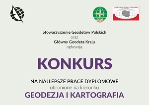 Konkurs na najlepsze prace dyplomowe z geodezji i kartografii - edycja 2022/2023