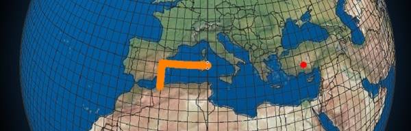 Snake on a Globe, czyli gra w węża zjadającego miasta 