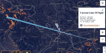 Mapa widoczności. Najdalszy widok na Ziemi ma aż 530 kilometrów