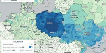 Mapa znajomości na Facebooku 